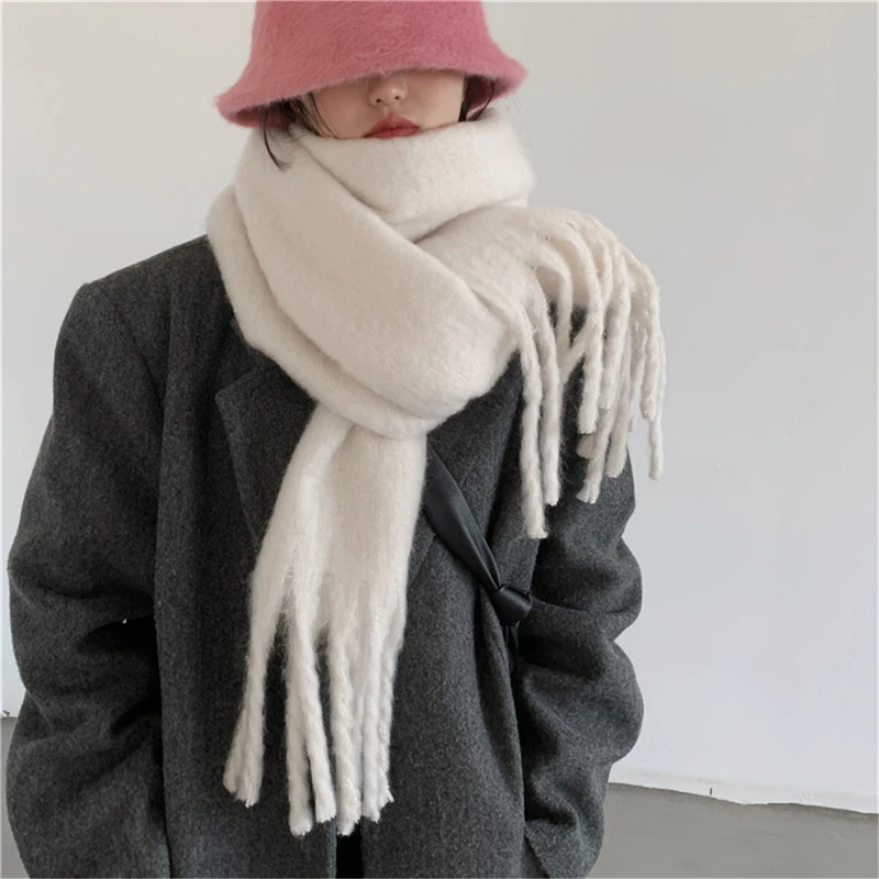 

Women's Long Blanket Chunky Oversized Winter Fall Warm Scarf Female Elegant Wraps Large Scarf Big Scarves Wrap for Ladies
