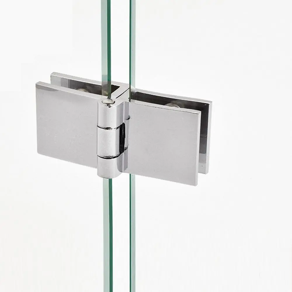 Двусторонний зажим 90 180 градусов простой в установке стеклянный Цинковый