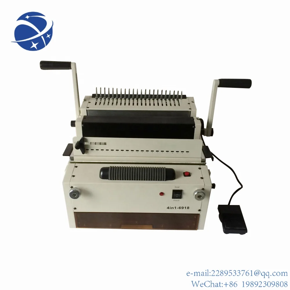 

YYHC 6918 Multifunction 4 In 1 Electric Book Wire Comb Binding Machine