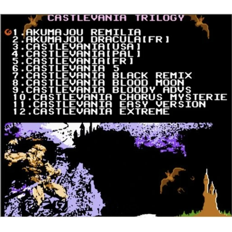 Фото Картридж игровой CASTLEVANIA I, II, III, V, 30TH, 1, 2, 3, 5 для консоли FC, 60 контактов №2