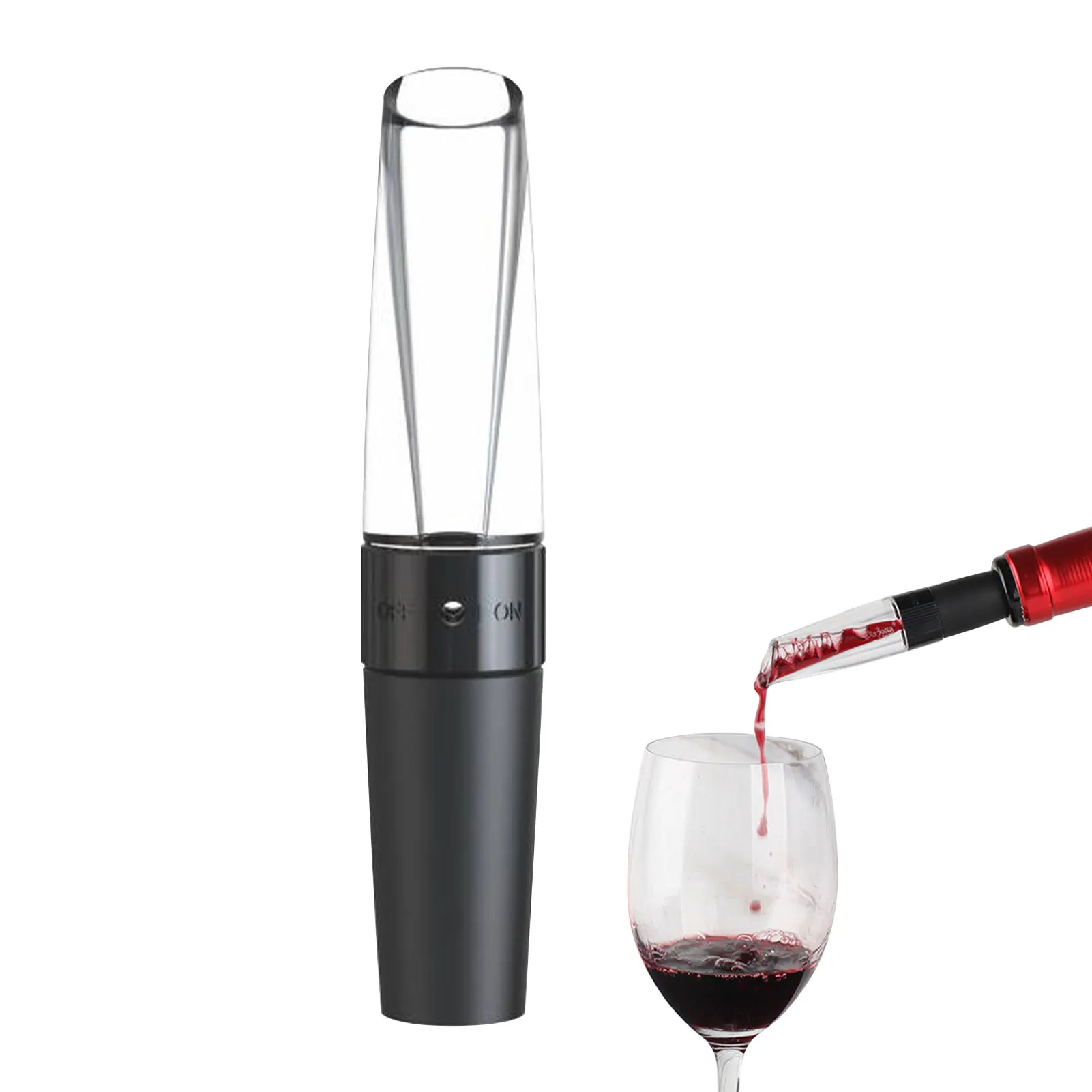 

Wine Decanter Red Wine Aerating Pourer Spout Decanter Wine Aerator Quick Aerating Pouring Tool Pump Portable Filter Home Gadgets