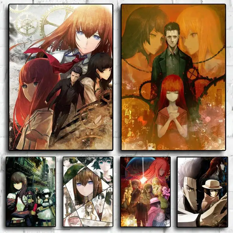 

Аниме Steins; Ворота плакат Настенные картины для гостиной осенний Декор