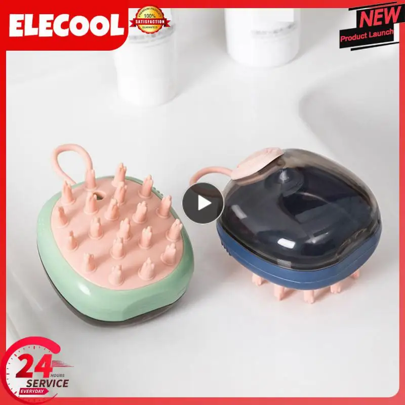 

Hair Washing Comb Add Liquid Bathing Brush Silicone Body Brush Shampoo Head Scalp Massage Brush Bath Spa Shower Brush Soft