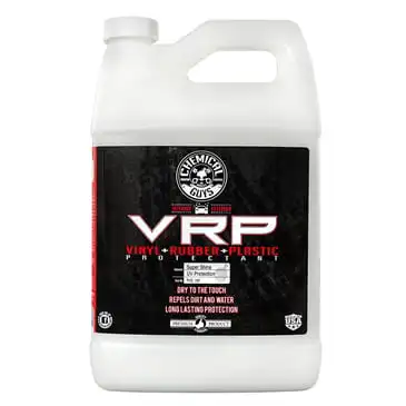 

V.R.P. Винил, резина и пластик, не жирный, сухой на ощупь, долговечная супер-блестящая повязка для шин, отделка и многое другое (1 Гал),