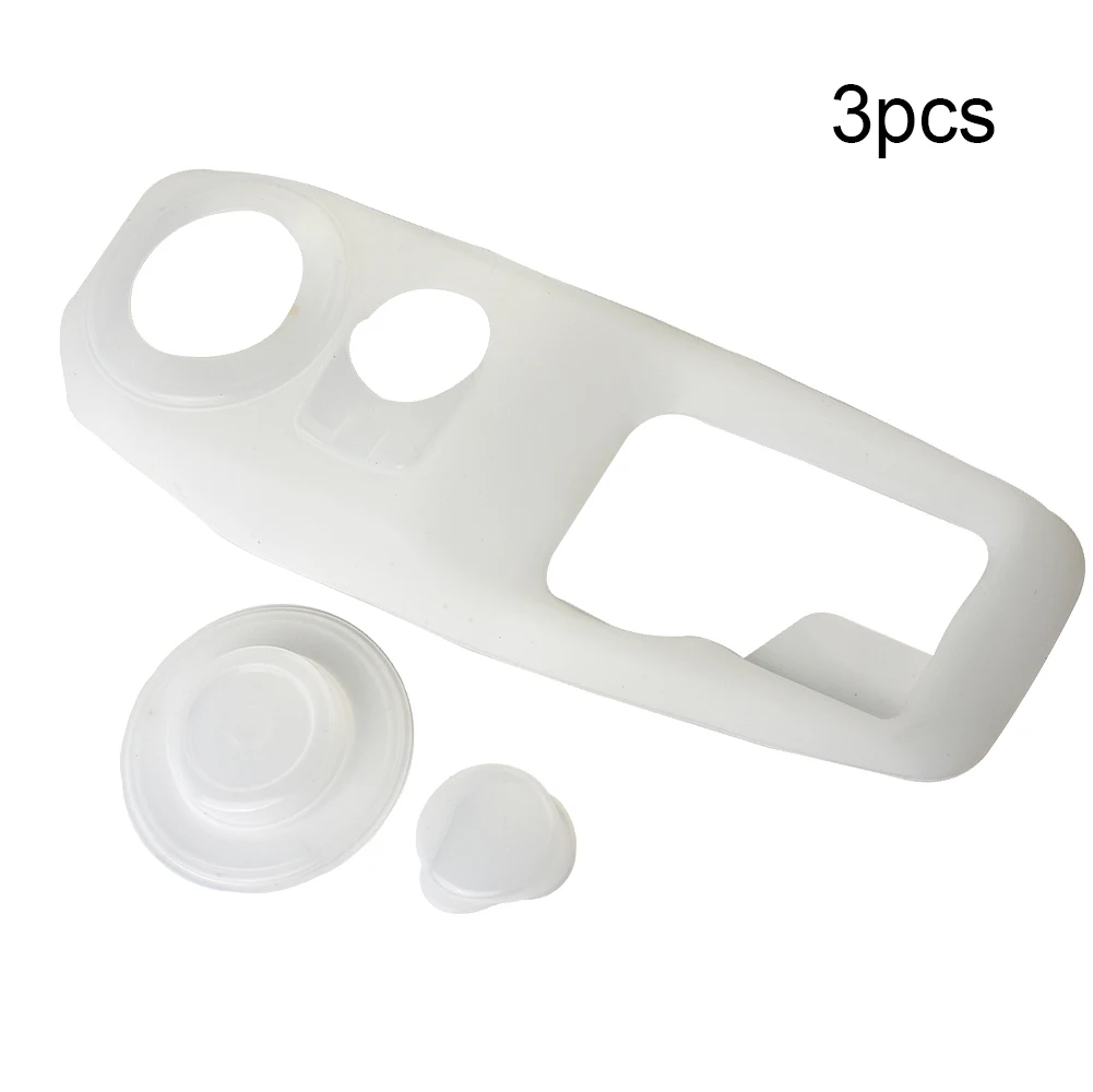 

1set Soft Rubber Interior Dustproof Gear Box Cover For Nissan Patrol Y62 2020-2021 White Interior Mouldings Car Accessory