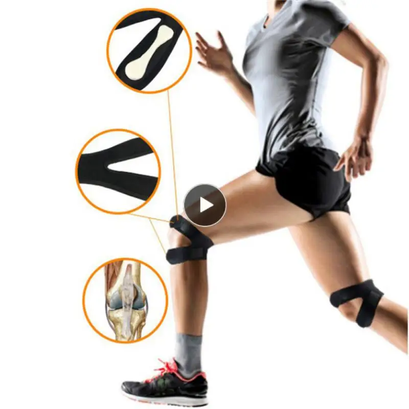 

Leg Protector Absorbing Pressure Knee Brace Strap Reduce Pain Fitness Exercise Pressure Knee Suppor Knee Pad For Knee Flexible