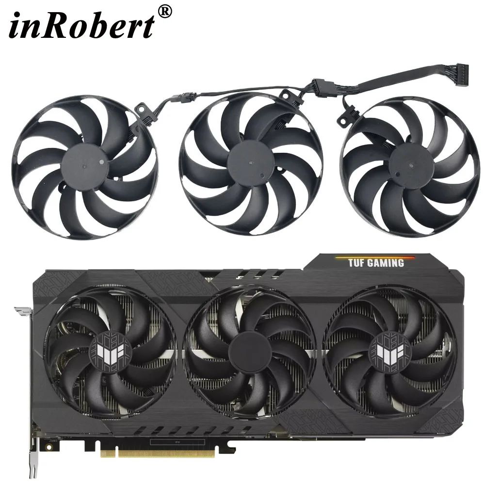 

88mm T129215SU 12V 0.50A 7pin Video Card Fan for ASUS TUF RTX 3060 RTX 3060 Ti RTX 3070 3070 Ti RTX 3080 Cooling Graphics Fan