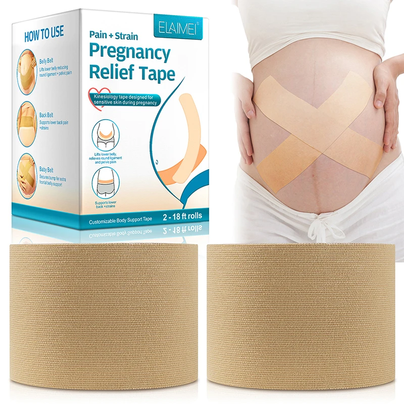 

5M Pregnant Woman Belly Tape Waist Support Bander Back Waterproof Portable Belt Supplies Care Pregnancy Antenatal Bandage 1PC