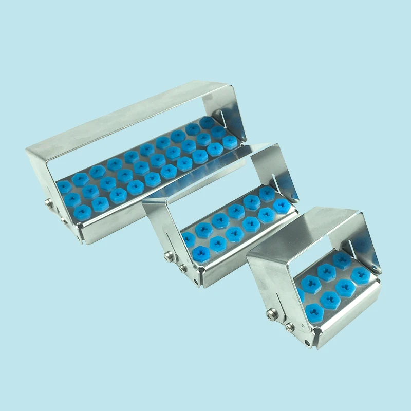 

Dental Bone Bur Lower Speed Placer Sterilization Disinfection Holder Autoclavable Stander Rack