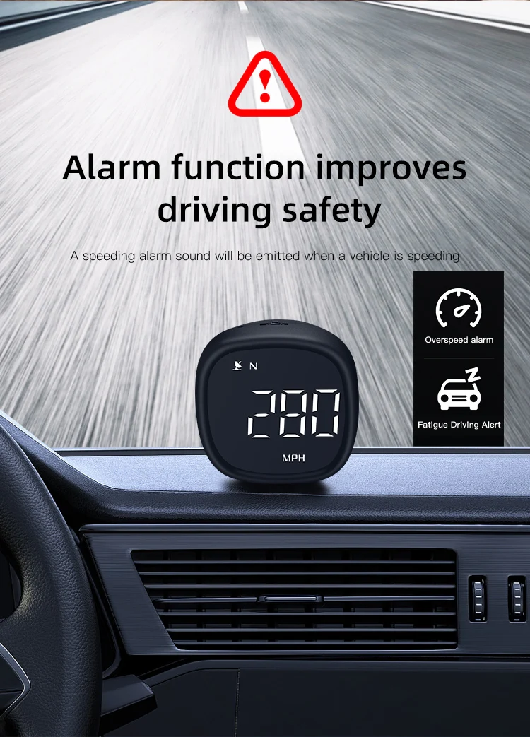 

Универсальный автомобильный мотоцикл HUD GPS датчик скорости автомобильные часы электронный компас GPS интеллектуальный дисплей скорости авт...