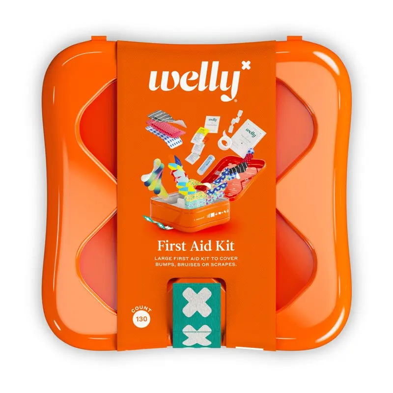 

Large First Aid Kit, Assorted Bandages and Ointments, 130 Count