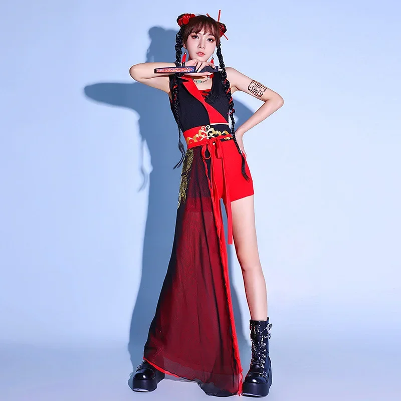 Ночной клуб бар женский костюм для танцев на пилоне сексуальный джазового танца