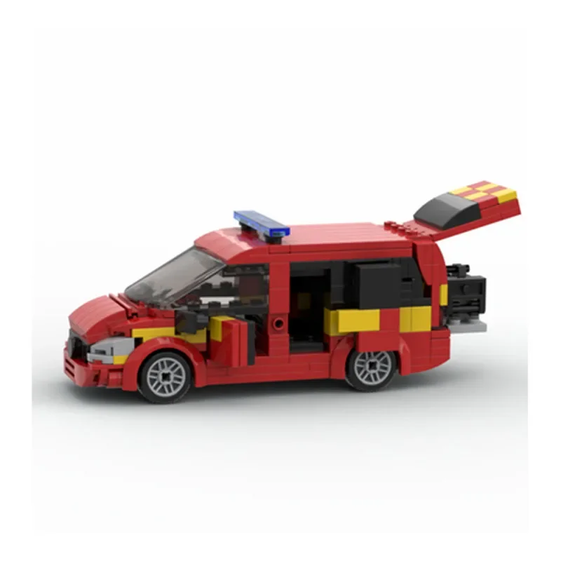 MOC Speed Champion MOC-98848 пожарная бригада командный автомобиль игрушечный строительный