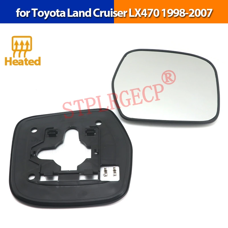 Фото Левое и Правое Стекло Зеркала Заднего Вида с Подогревом (LH/RH) для Toyota Land Cruiser LX470 1998-2007 №1