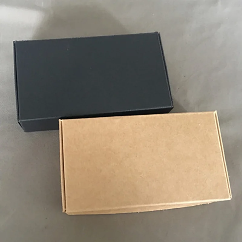 

50pcs/lot-13.3*6.8*1.8cm Blank Brown Carton Kraft Box, Gift Packing Boxes, Soap Packaging, Storage Item Aircraft box