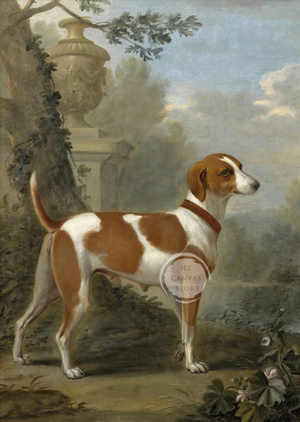 

Винтажный постер с собаками на холсте