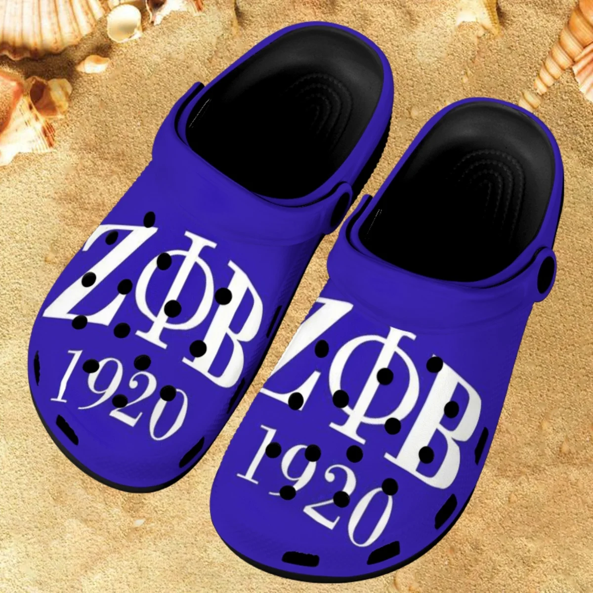 

1920 Zeta Phi Beta Sorority подарки удобные нескользящие плоские прогулочные туфли новые уличные трендовые дышащие сандалии женские сандалии