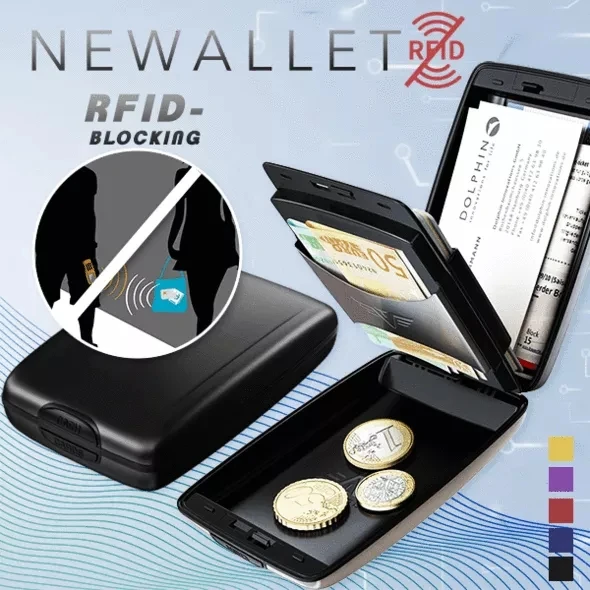 

Universal Credit Pocket Purse Business Name Cards storage Wallet Man Women Secure RFID Deposit and Withdrawal Wallet Card Holder