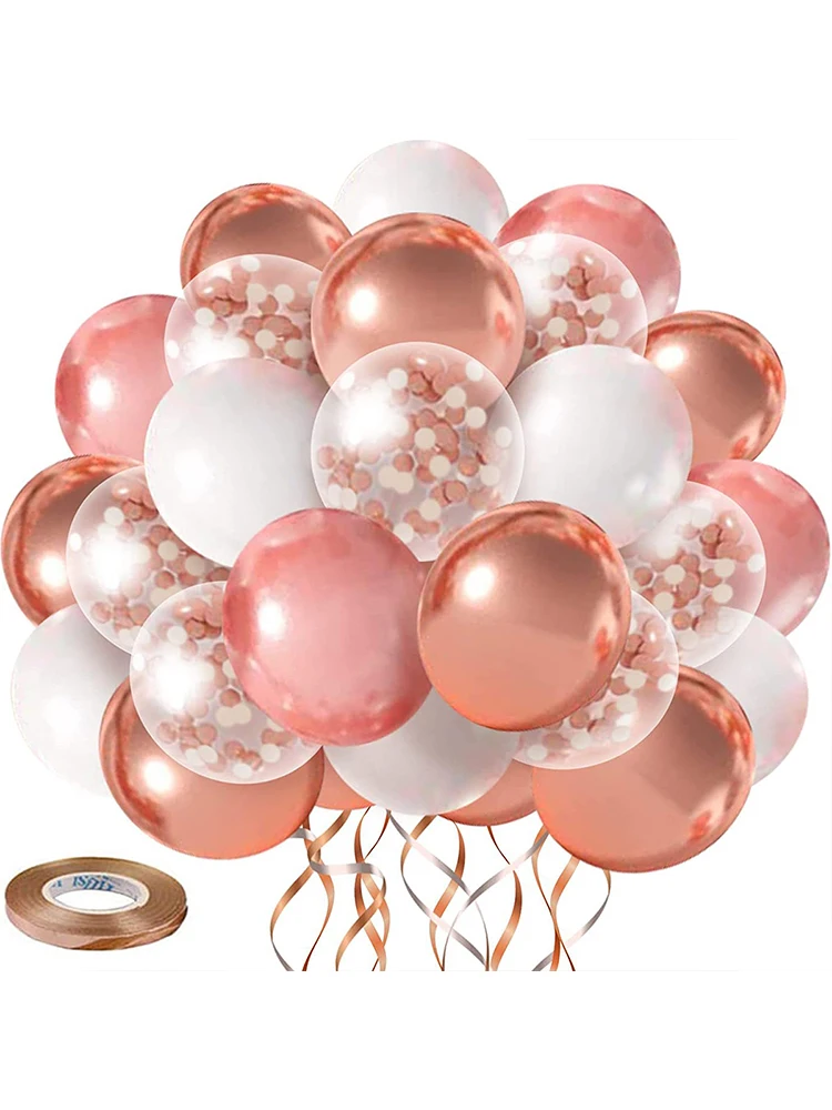 

41 Шт., Набор Латексных Шаров Цвета Шампанского, Розового Золота Для Свадьбы, Помолвки, Вечеринки, Украшения, Детский Душ