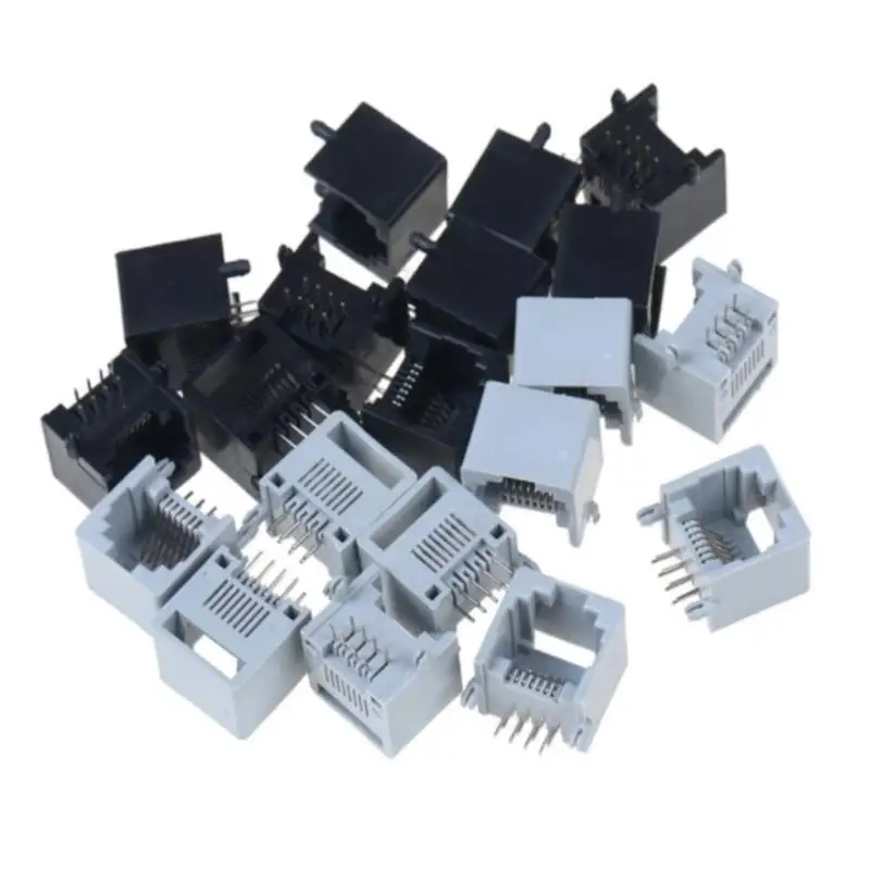 

10 шт., коннектор для розетки Rj45, 8 шт.
