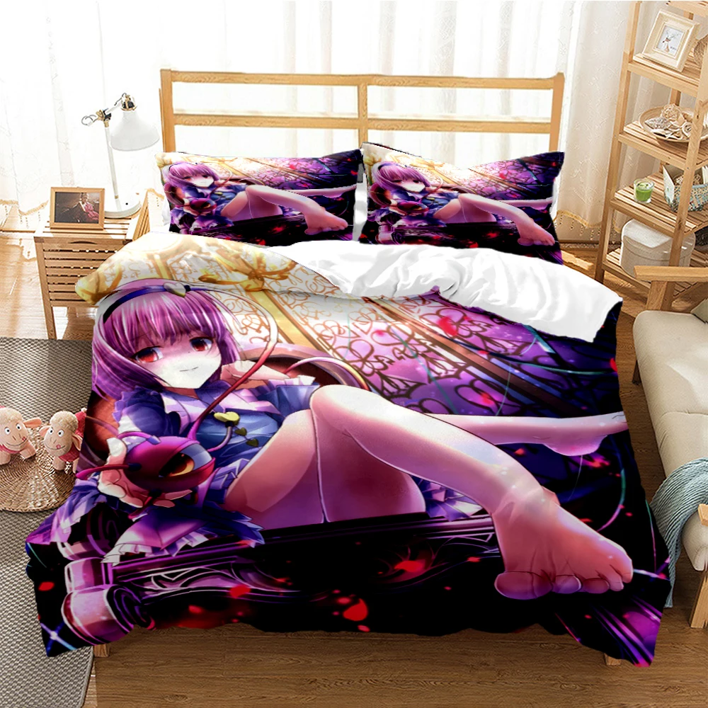 

Cute animation anime sexy beauty printed quilt cover pillowcase,exquisite bedding set,duvet cover,quilt set luxury birthday gift