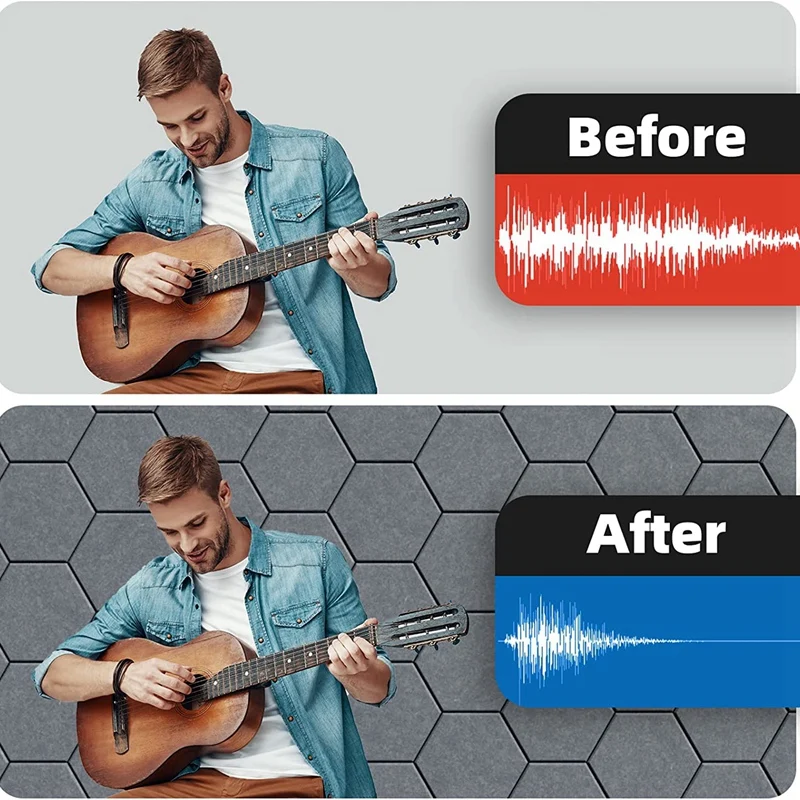 1 комплект самоклеящихся звукоизоляционных пенопластовых акустических панелей