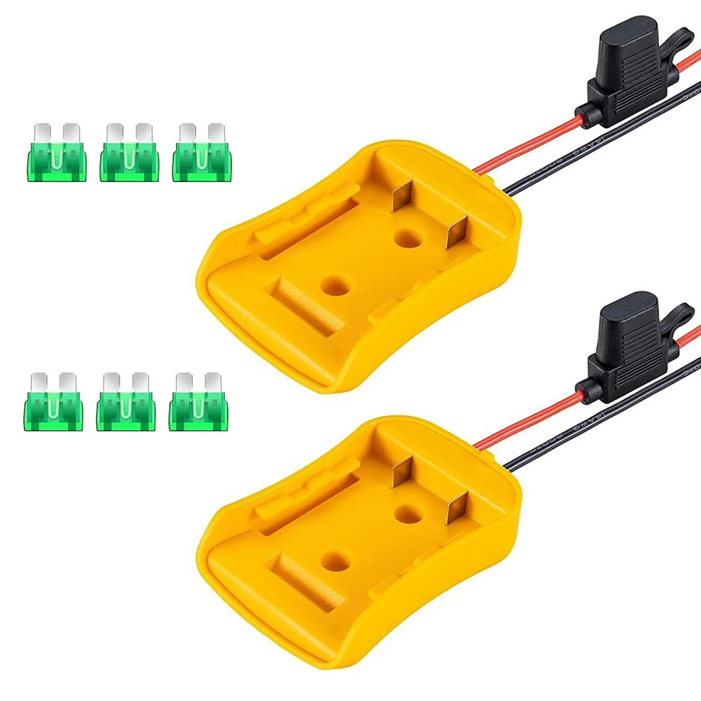 

2PC Battery Adapter For Dew 20V /18V DCB Series Battery For DCB205 DCB206 DCB204 DCB203 DCB200 DCB201 With 30A Replacement Fuses