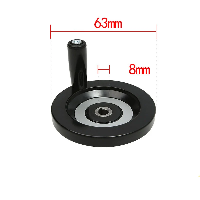 CNC 3D Printer Handwheel Mechanical Hand Wheel Hole Diameter With Removable Handle Lathe Round Machinery Accessories 8mm10mm12mm