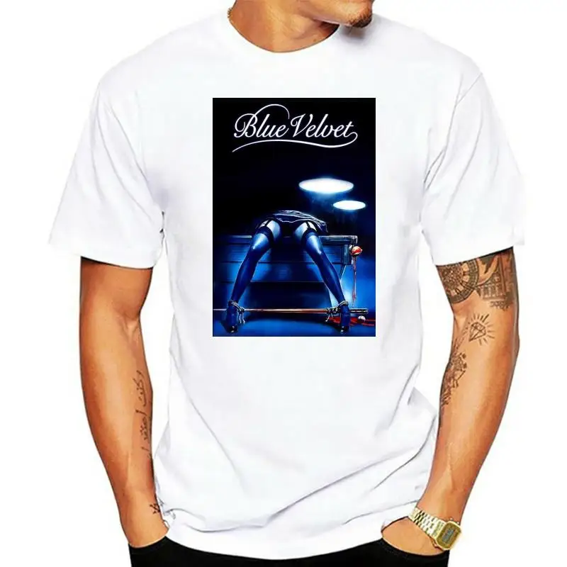 

Синий бархат David Lynch футболка 41 футболка Культовая фильм БДСМ бондаж Эротика предварительно хлопковая футболка для мужчин