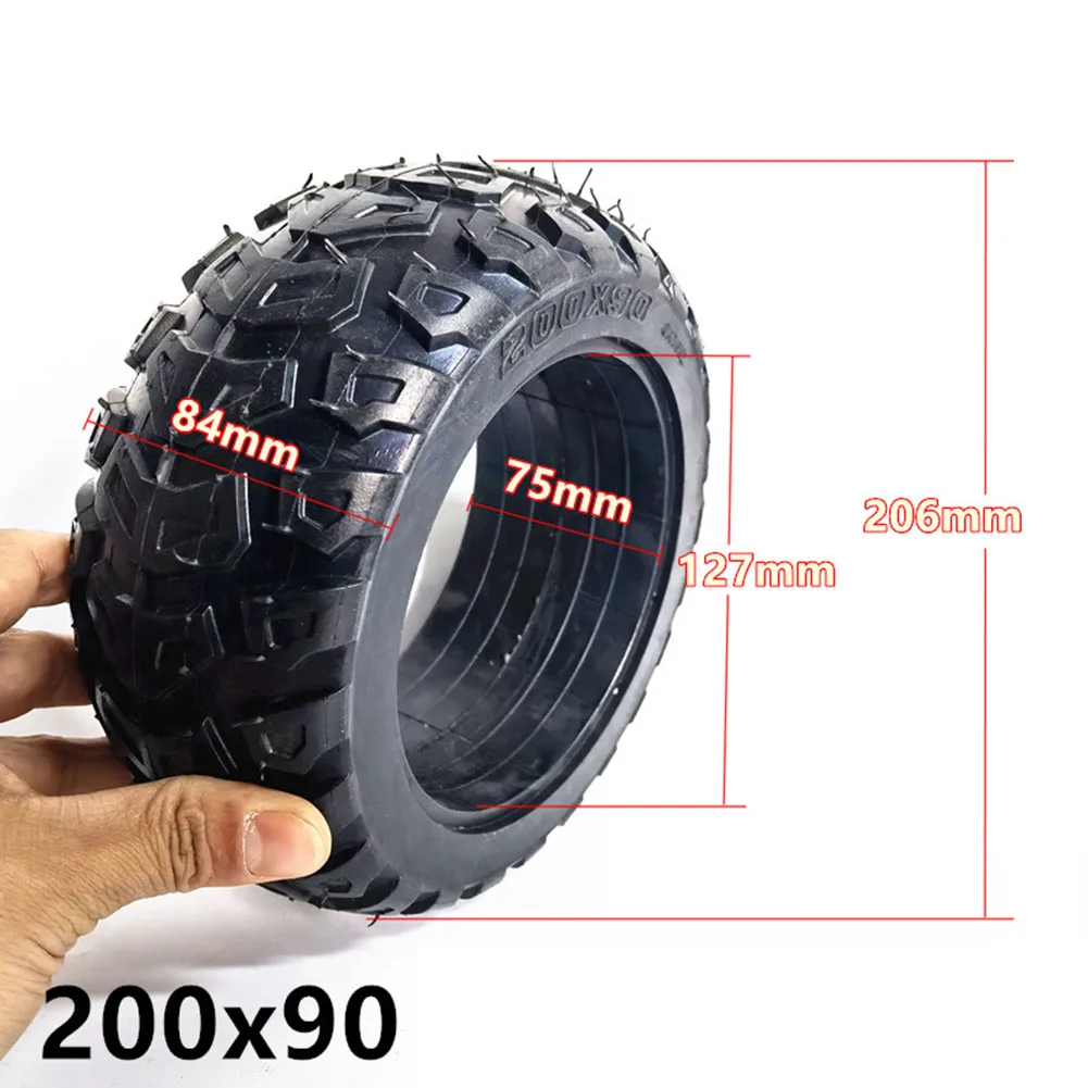 

8 Inch 200x90 Tubeless Solid Tyre For Electric Scooter Karting Pocket Bike Rubber Tyre Replacement Tire Durable E Scooter Parts