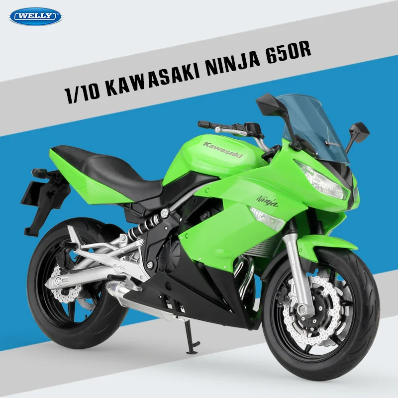 Модель мотоцикла Kawasaki Ninja 650r Yamaha имитация сплава оригинал коллекция 1:10 |