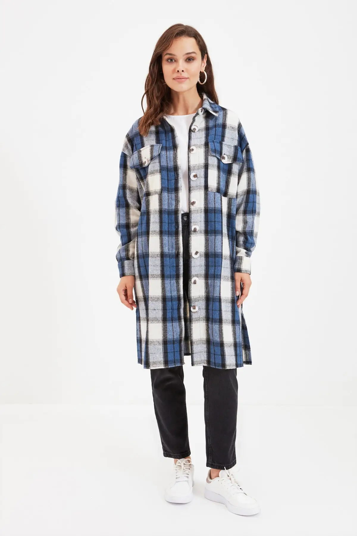 

Trendyol Shirt Collar Tunic TCTAW22UK0069