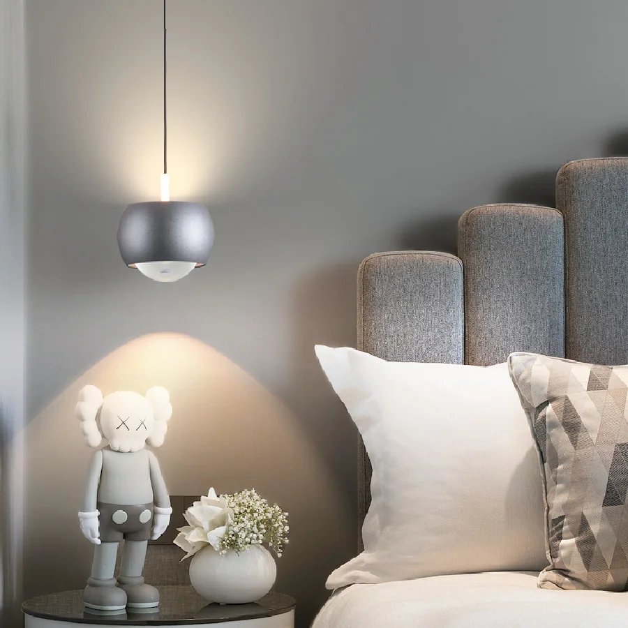 

Nordic Colorful Hanging Light Luxury Long Line Adjustable Ball Pendant Lamp Bedside Atmosphere Light Restaurant Small Chandelier