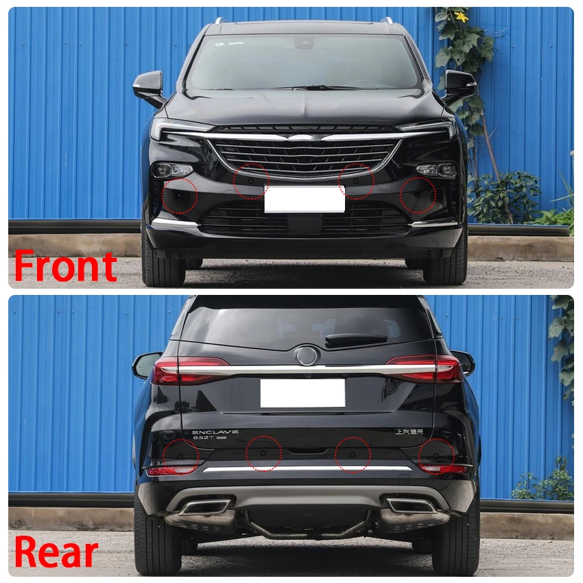 Фото Parktronic 8 датчиков для Buick Enclave Envision 2014 ~ 2022 автомобильный вспомогательный резервный радар, зуммер, задний передний бампер №4