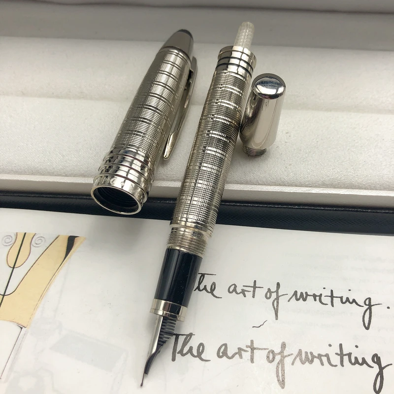 Большой Джон Кеннеди Роскошная темно-синяя металлическая шариковая ручка MB с