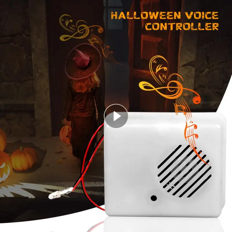 

Halloween Sound Sensor Scream Speaker Horror Screaming Tricky Voice-activated Props Scary Sound Sensor For Halloween Party Decor