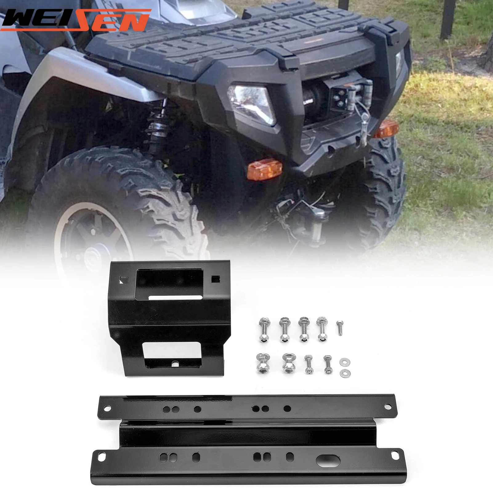 Для Polaris Sportsman 400 450 500 800 2005 годов монтажный кронштейн для лебедки ATV/пластина 4 7/8