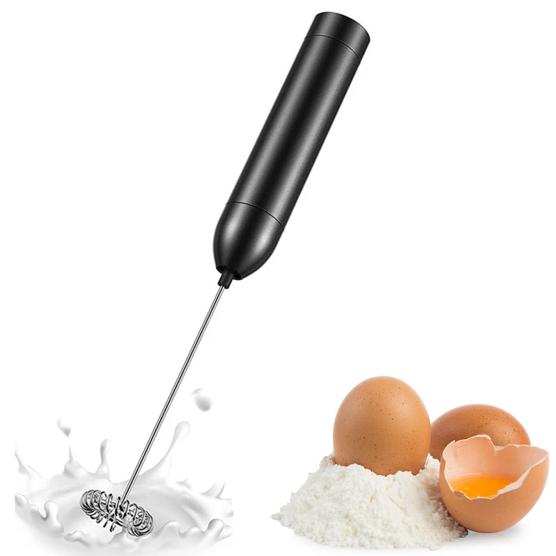 

Electric Milk Frother, Mini Handheld Manual Milk Frother Stick, Battery Operated Milk Frother For Coffee/Latte/Cappuccino/Egg