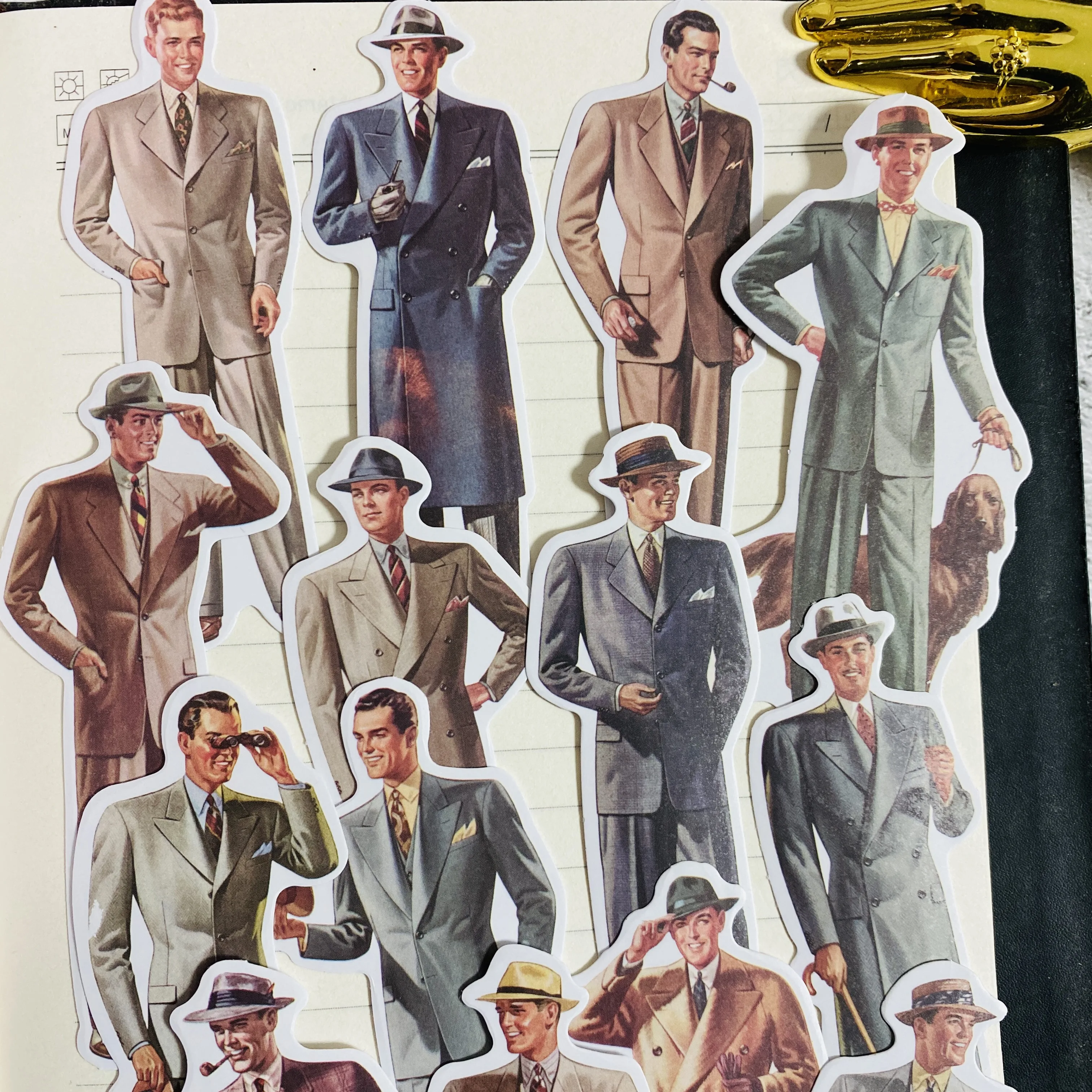 14 шт. винтажный джентльменский дневник колледж телефонный альбом счастливый