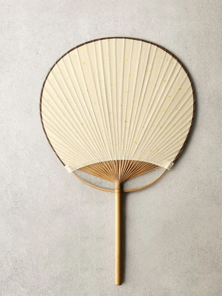 

Chinese Style Handmade Circular Fan Ancient Chinese Style Fabric Cotton and Linen Double-Sided round Classical Fan Hand-Painted