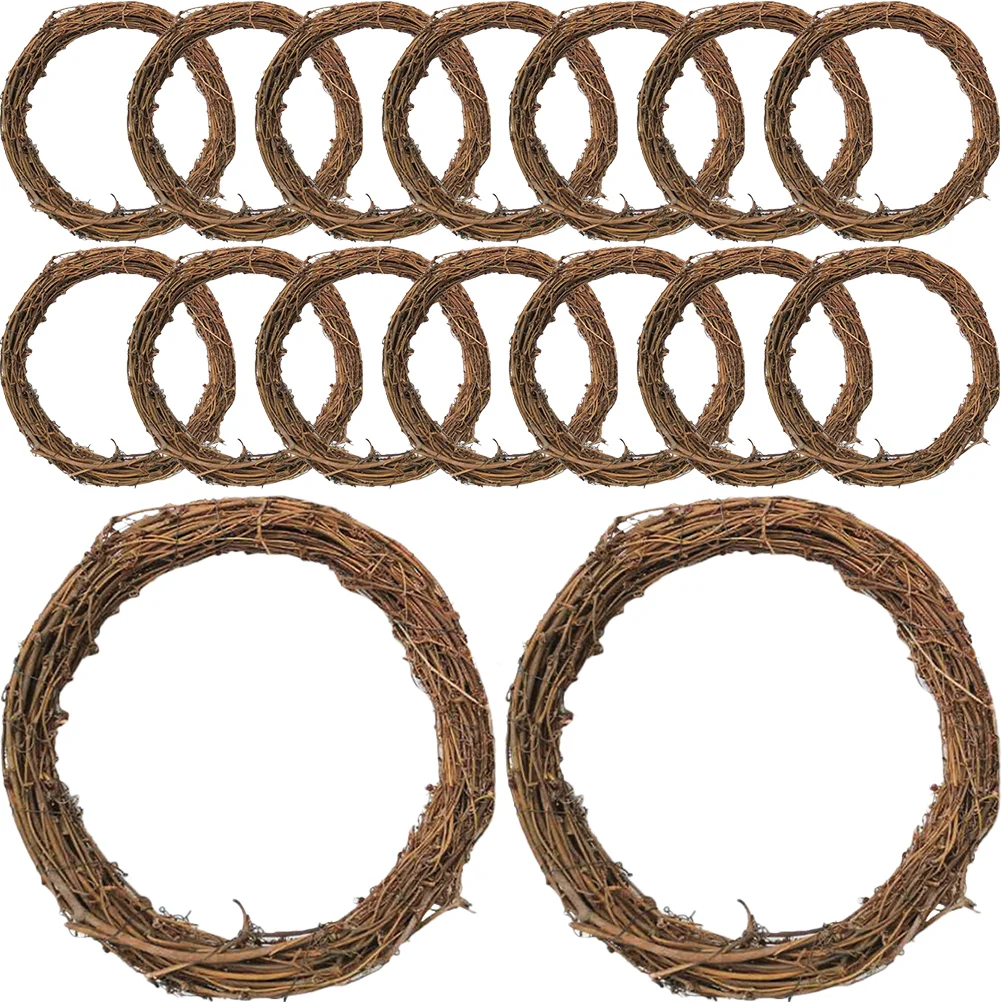 

16 Pcs Flower Accessories Earth Vine Garland Wreath Making Rattan Rings DIY Frames Garlands Material