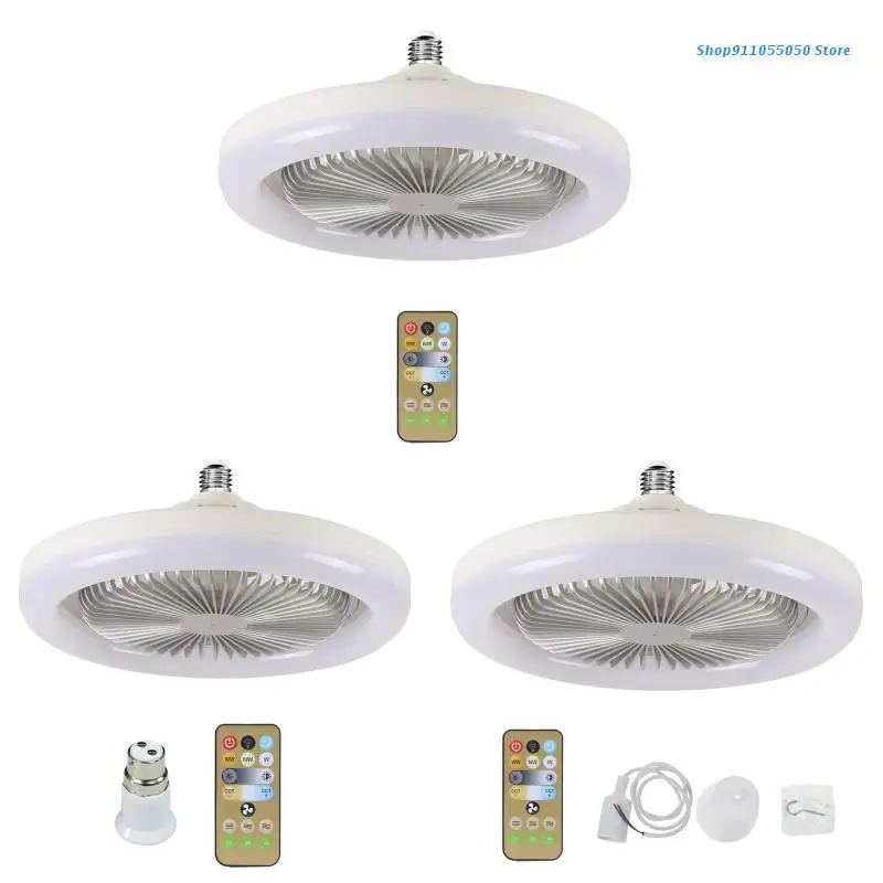 

Потолочный светильник C5AB E27, потолочный вентилятор с утопленным креплением и пультом дистанционного управления для офиса, 86-265 В переменног...