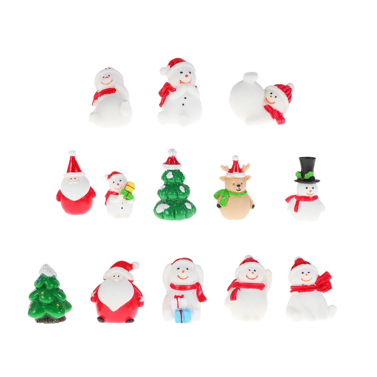 

Christmas Miniature Figurinesmini Decorations Decor Santa Tree Decoration Ornamentsminiatures Claus Landscape Micro Adornment