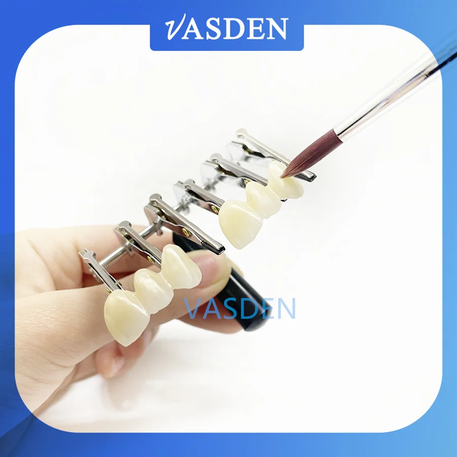 

Инструмент для зубных протезов VASDEN, нанесение керамических глазурных зажимов для зубных протезов