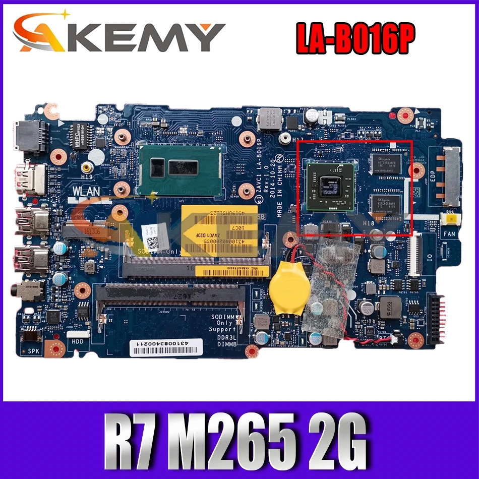 

ZAVC1 LA-B016P FOR DELL inspiron 5548 5448 5543 5443 Laptop Motherboard CN-0MP9KH 0C2Y1X R7 M265 2G 100% tested ok