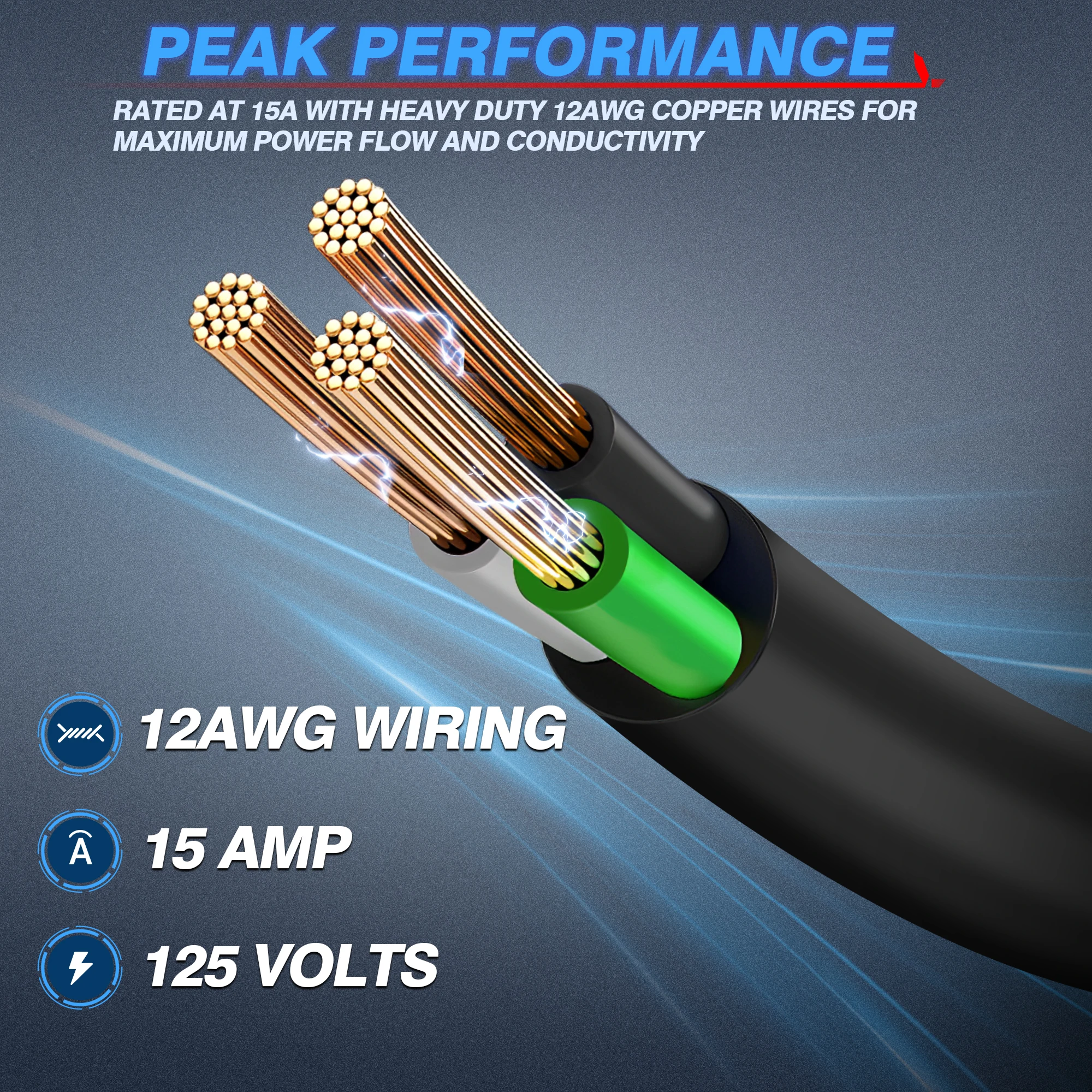 MICTUNING 125 В переменного тока автомобильная розетка для мотоцикла с 20-дюймовым