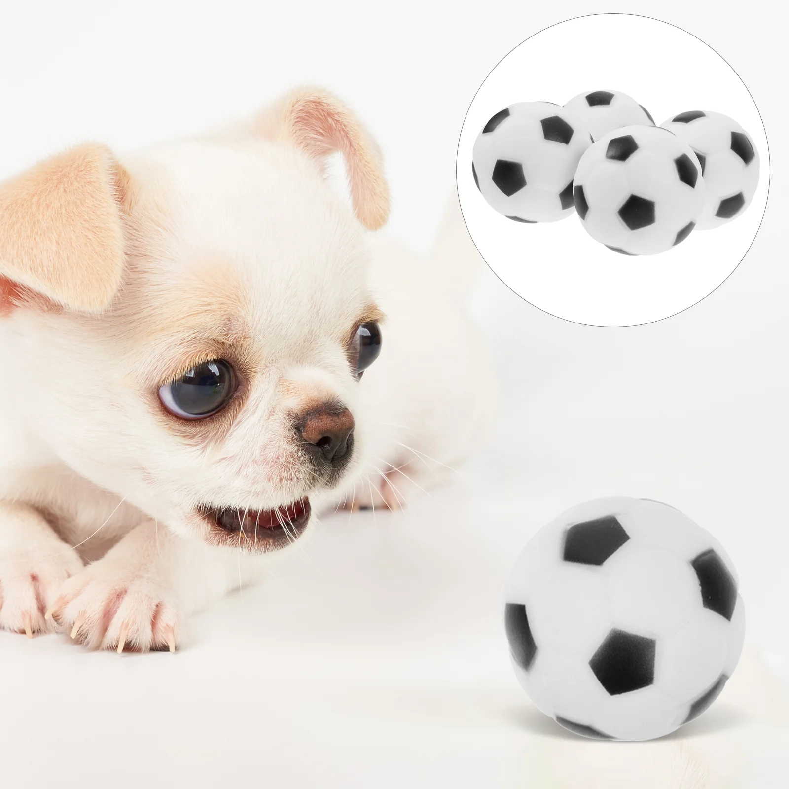 

4pcs Soccer Pet Dog Biting Toys Pet Toy Football Dog Soccer Dog Toy Chew Toys