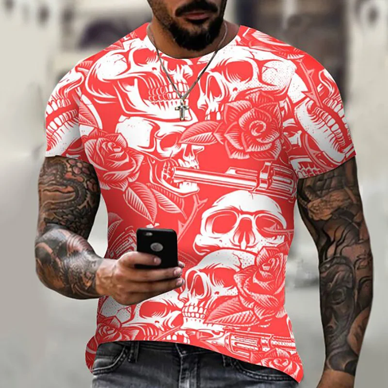 

Summer Men Fashion and Casual Short Sleeve Printed T Shirt