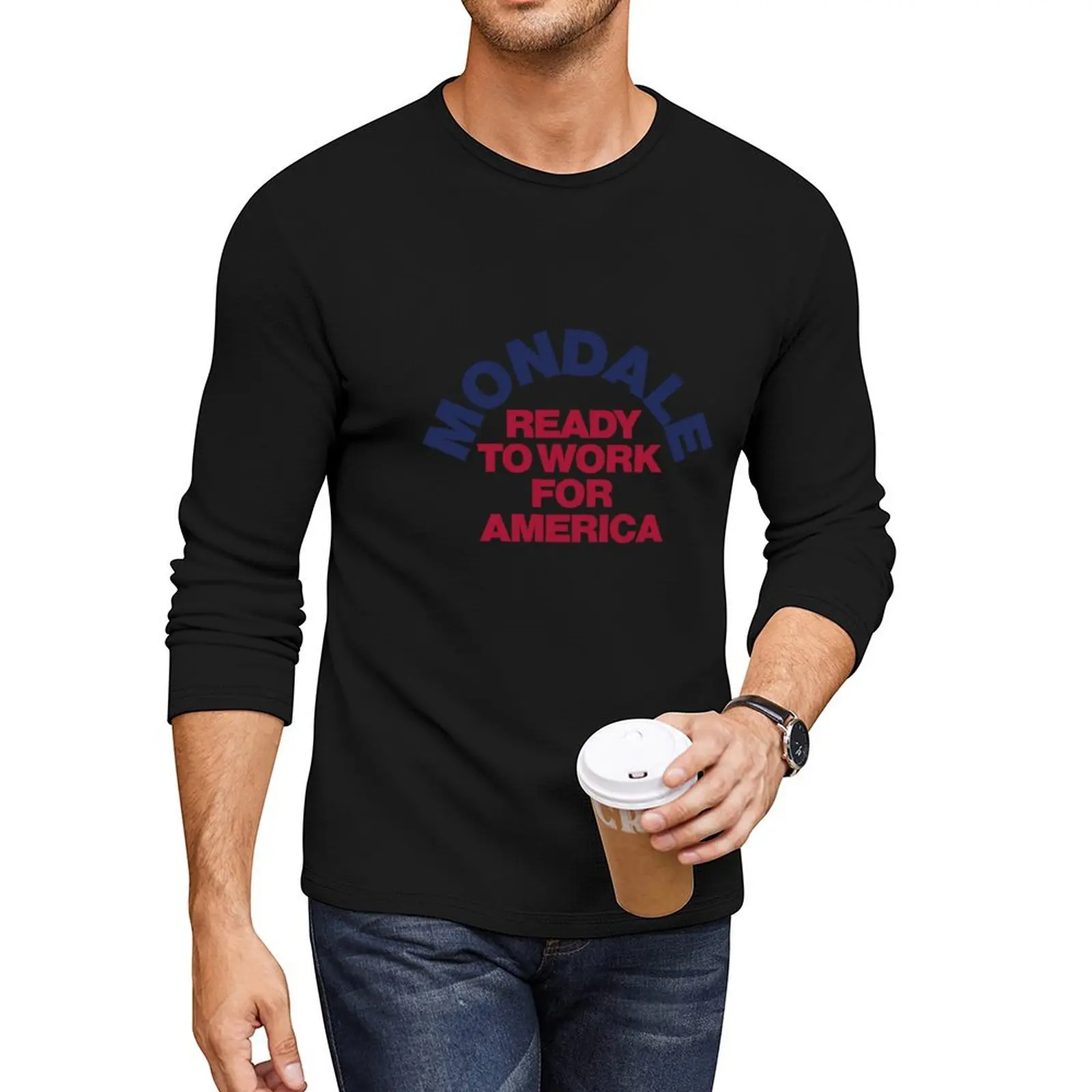The Mondale Long T-Shirt man clothes funny t shirts plain t-shirt mens graphic t-shirts big and tall