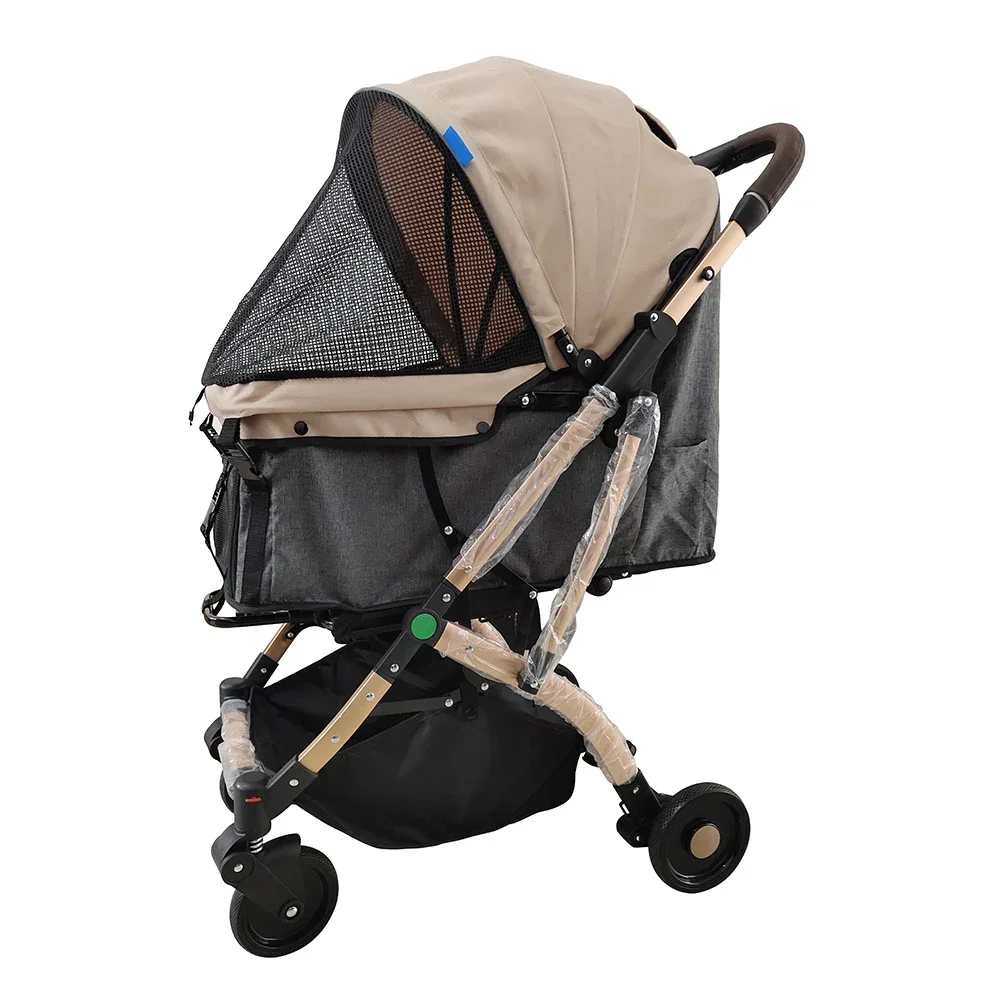 Оптовая продажа индивидуальные четыре колеса роскошная складная коляска для